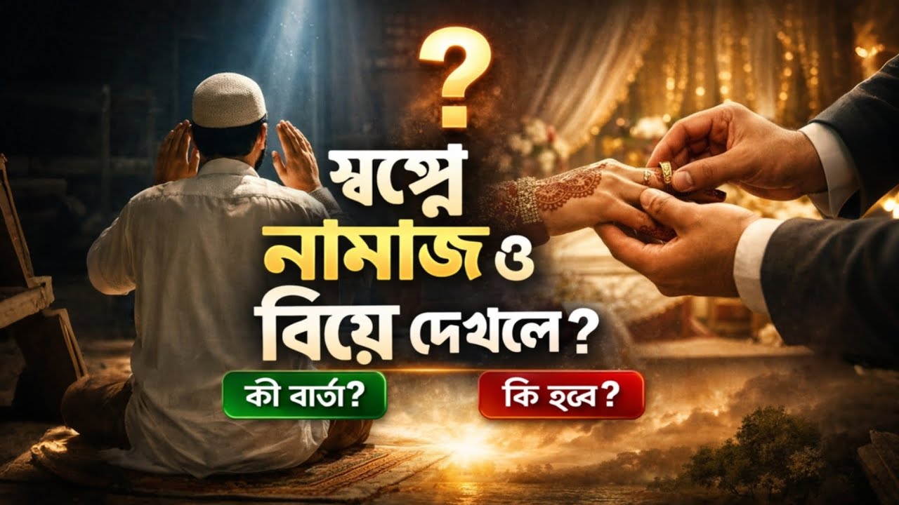 সপ্নে নামাজ ও বিয়ে করতে দেখলে কি হয়??সকল মুসলিমের জানা উচিৎ। সত্য কথা তিতা