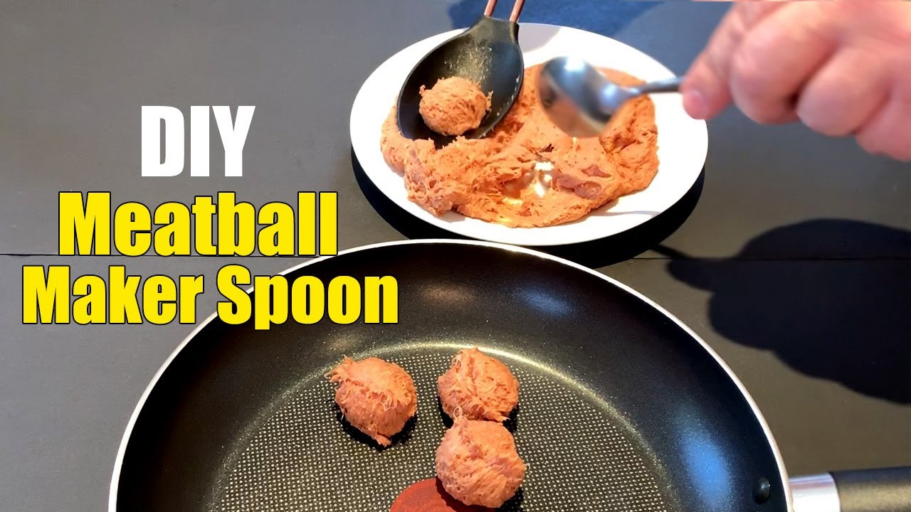 How to Make Meatball Maker Spoon - DIY Homemade Meatball Kitchen Gadget