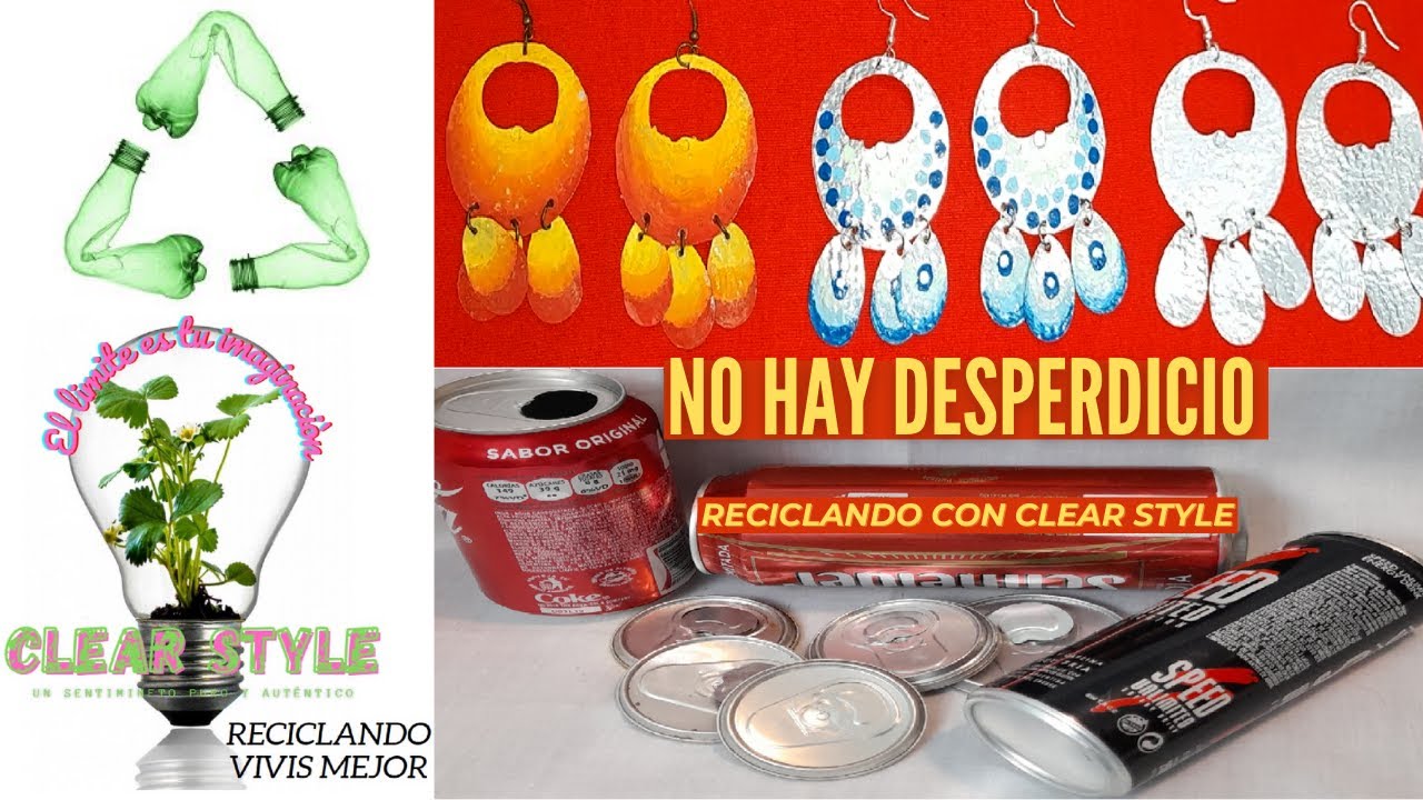 DIY, PENDIENTES, ZARCILLOS, AROS, JOYERIA RECICLADA, SODA CANS,REGALOS PARA EL DIA DE LA MADRE!