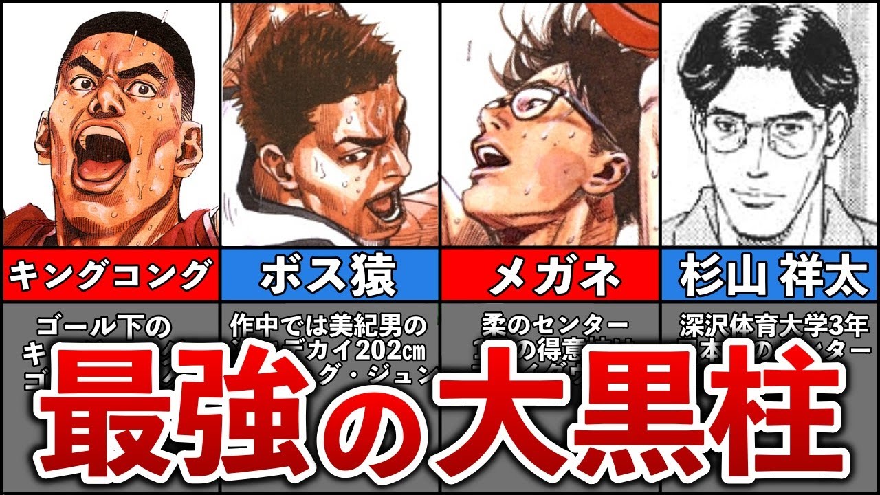【スラムダンク】全キャラ最強センターTOP5【ゆっくり解説】