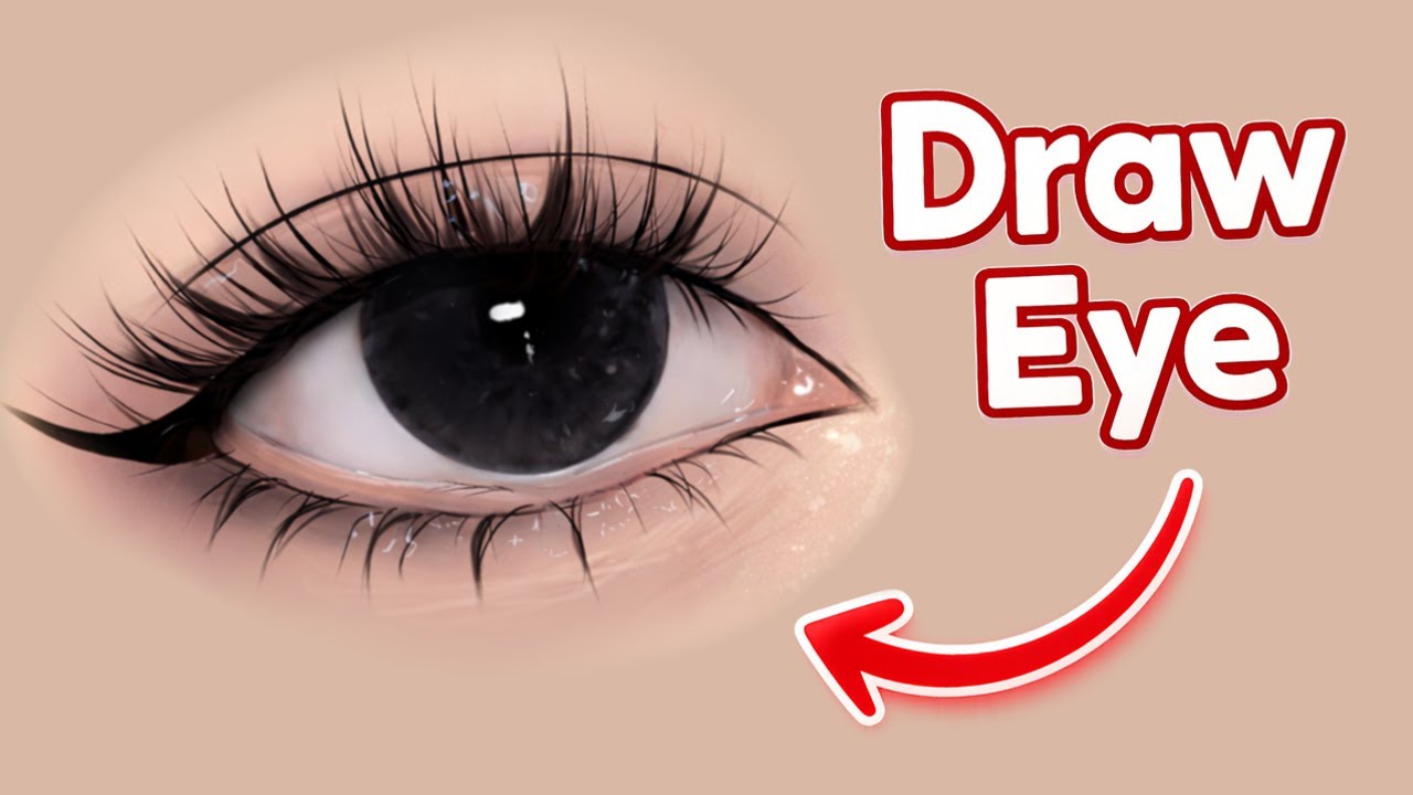 How to Draw Realistic Eye in Ibis Paint X | Easy Eye Drawing Tutorial