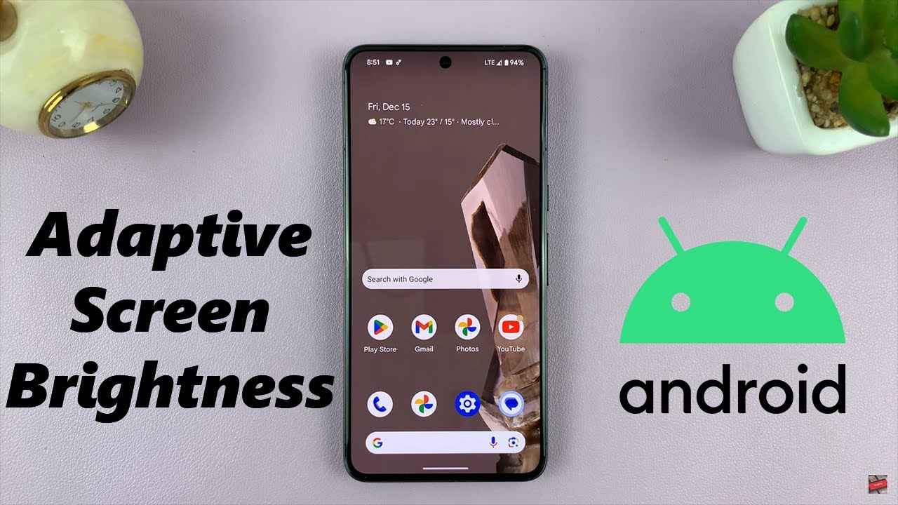 How To Turn ON /OFF Automatic (Adaptive) Screen Brightness On Android (Google Pixel)