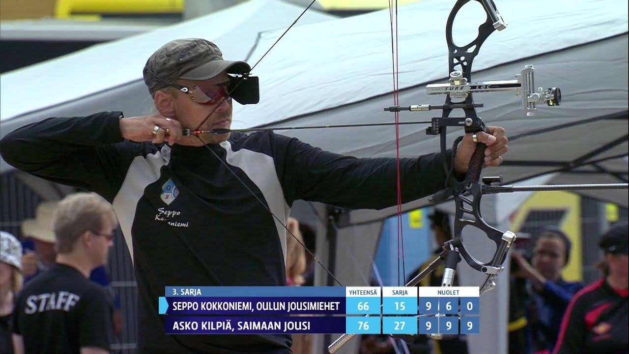 Asko Kilpiä - Seppo Kokkoniemi, taljajousen miesten SM-pronssiottelu, Senaatintori