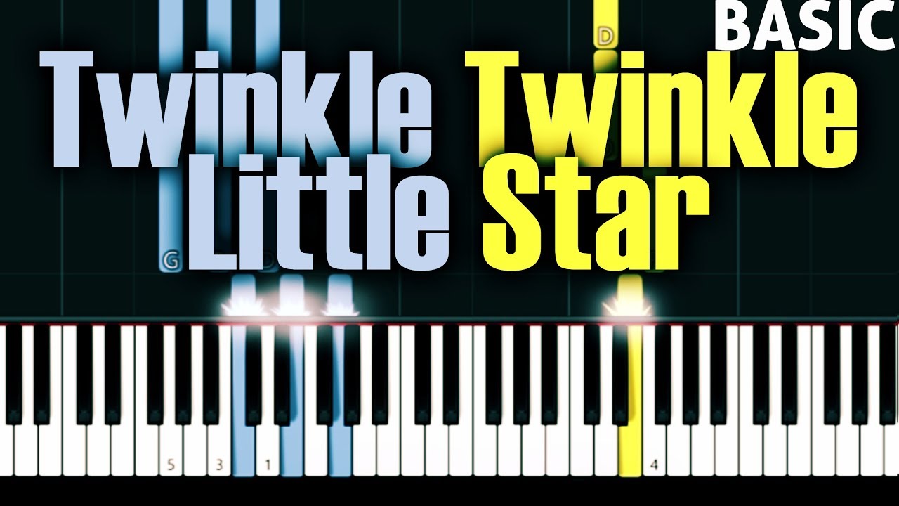 Twinkle Twinkle Little Star - Tutorial Piano Dasar - Lagu untuk Pemula