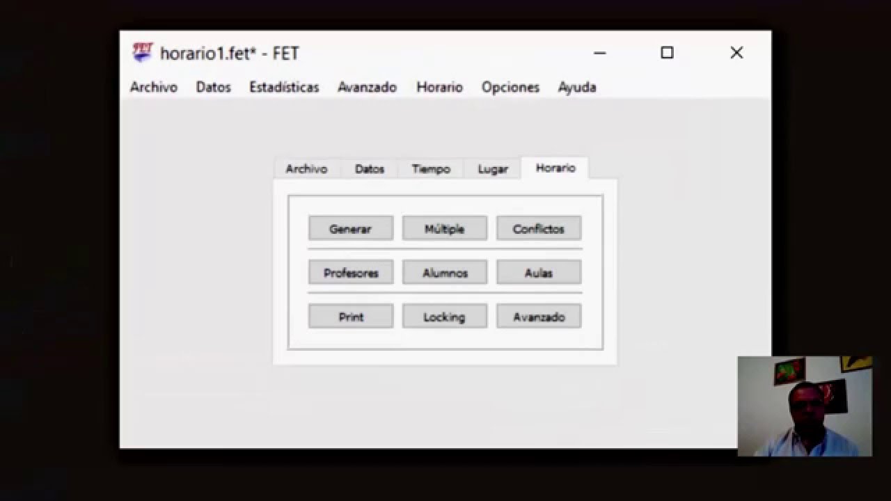 FET - Sistema de Gestión de Horarios Escolares