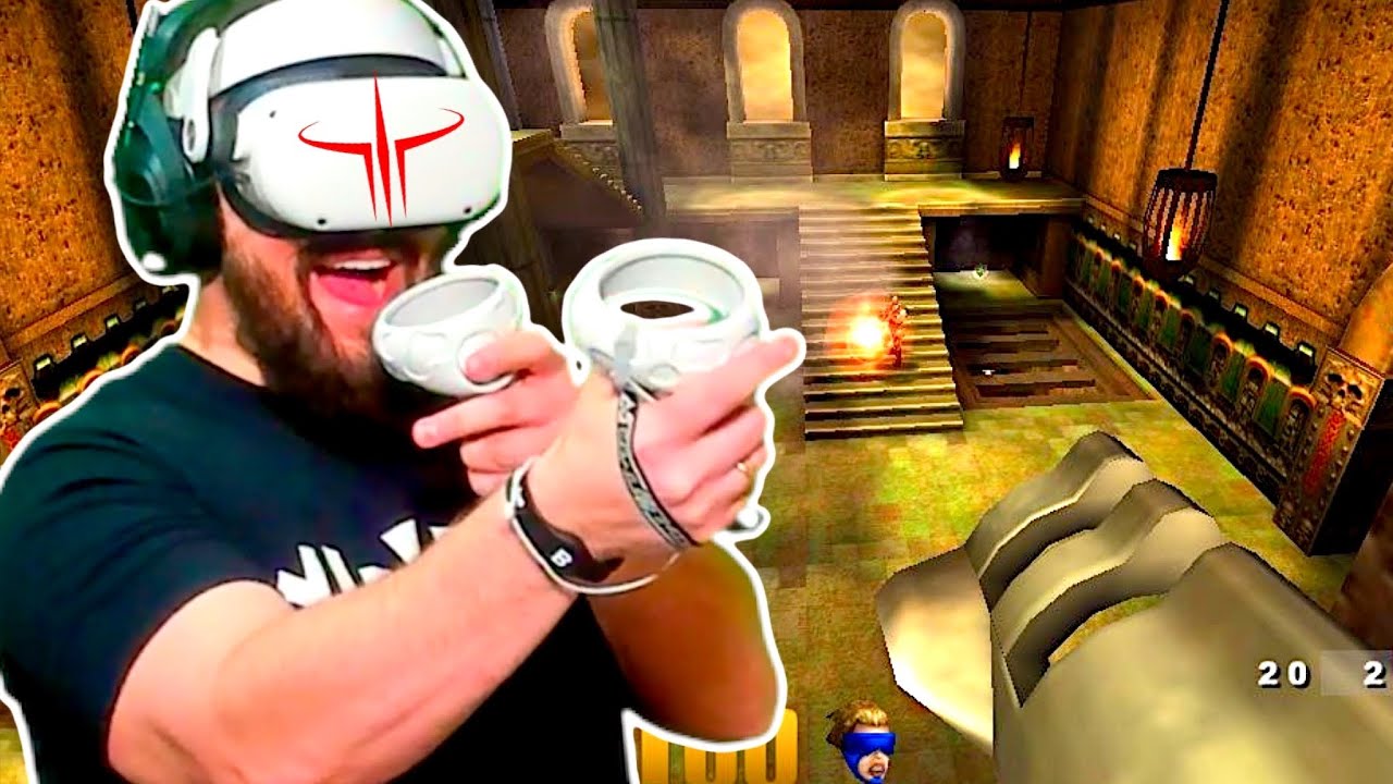 QUAKE 3 ARENA VR IS UNBELIEVABLE! Quest 2 Online Gameplay