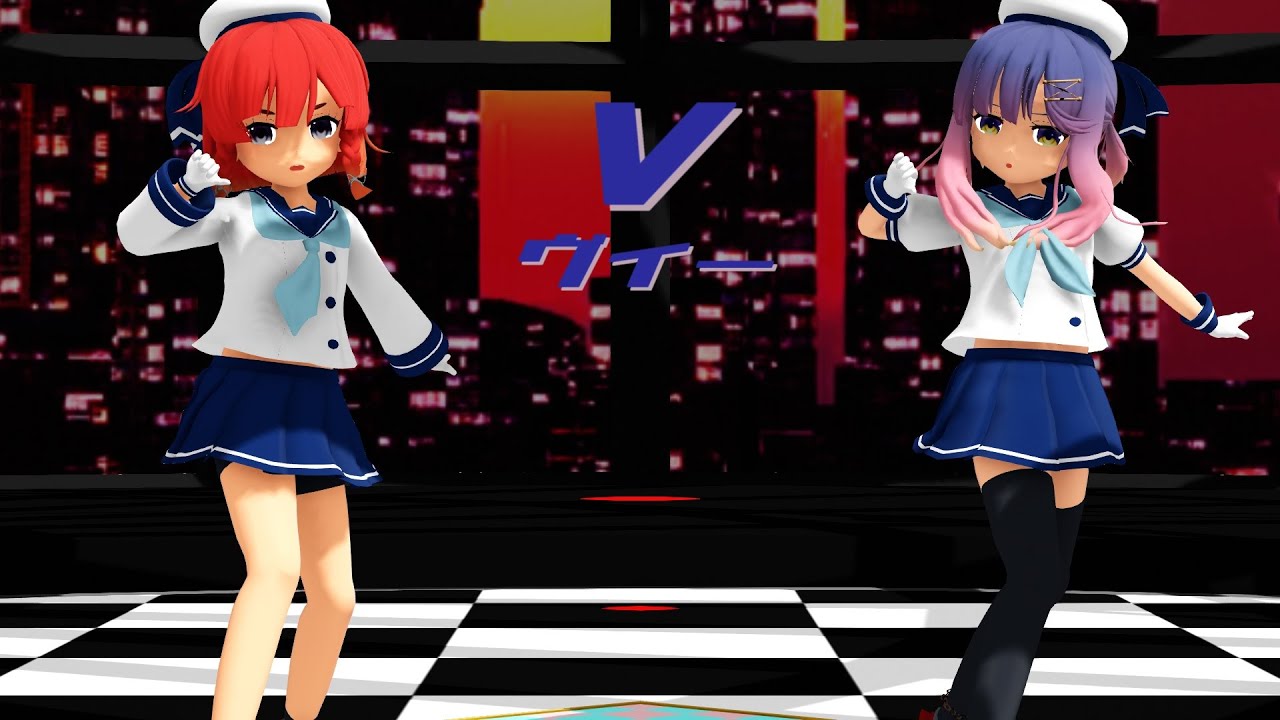[MMD]艦これ 択捉・対馬 Ｖ