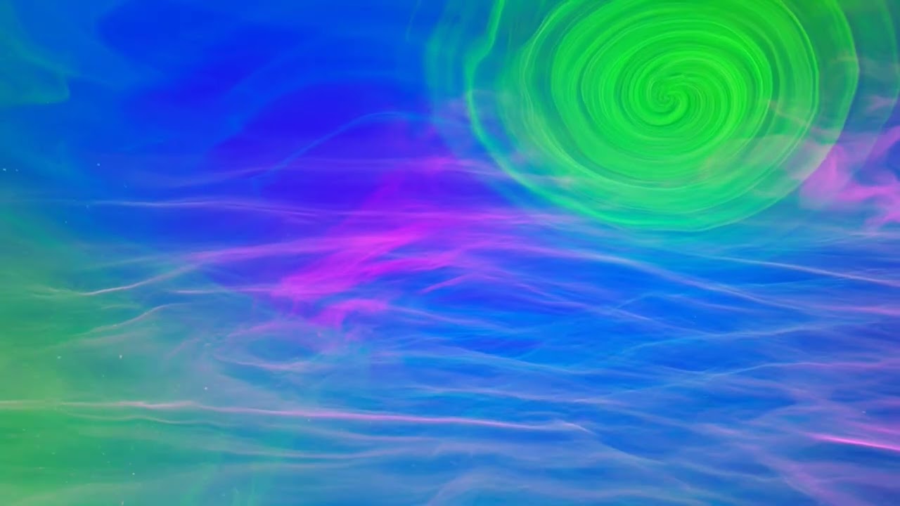 Colourful wave screensaver