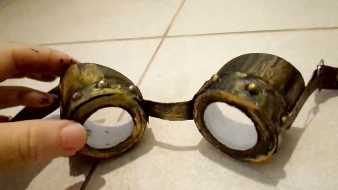 Ophicina/ DIY ~ Goggles Steampunk ~ Óculos Steampunk Mágico ~[SustentArte]