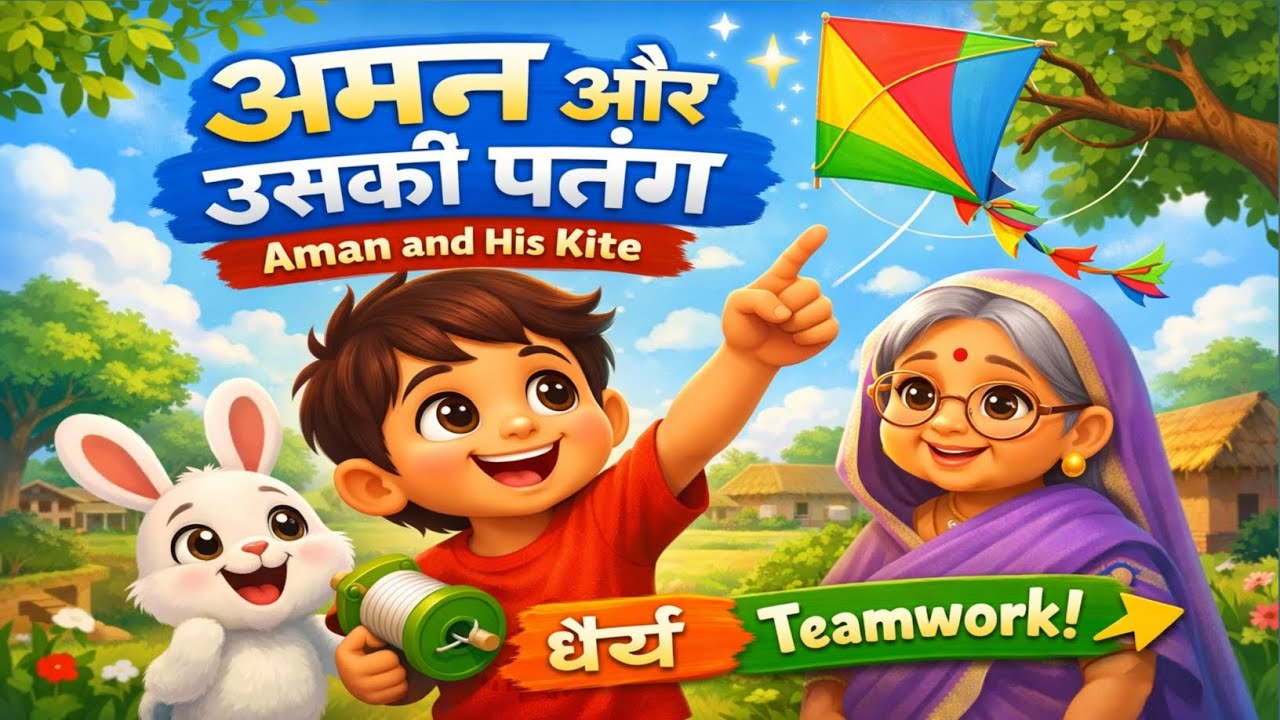 अमन और उसकी पतंग | Aman and His Kite 🪁✨