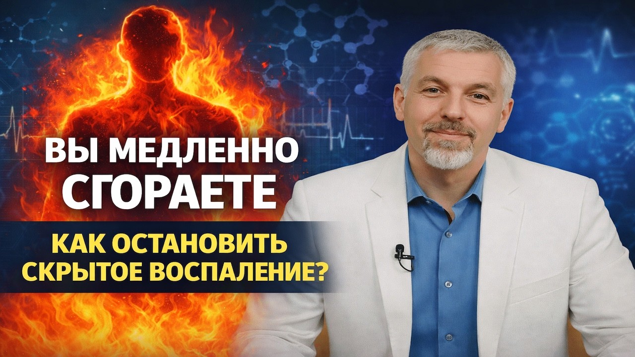 Скрытое воспаление  почему ваше тело «горит» изнутри  Главная причина старения и болезней