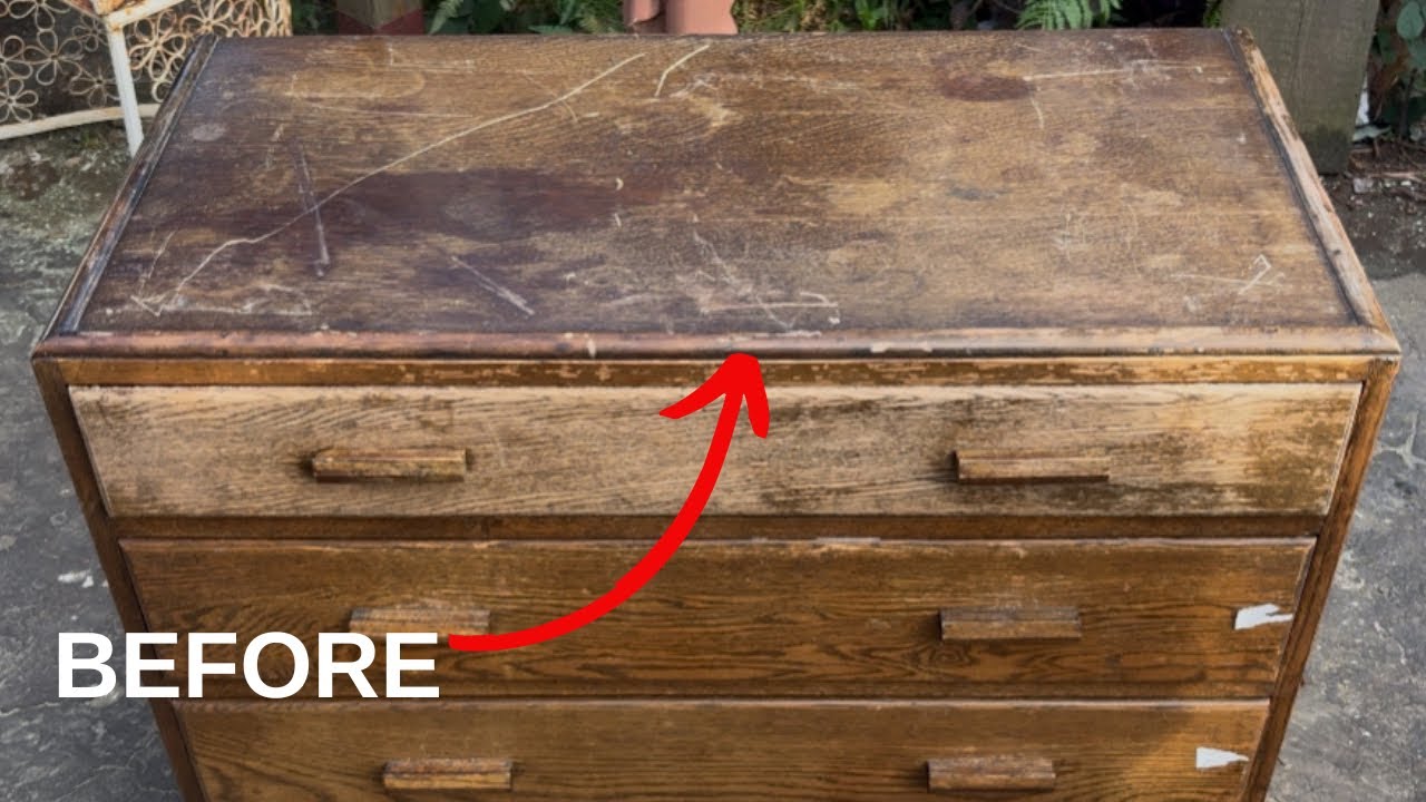 Amazing Antique Oak Chest of Drawers Restoration | You Won’t Believe the Results