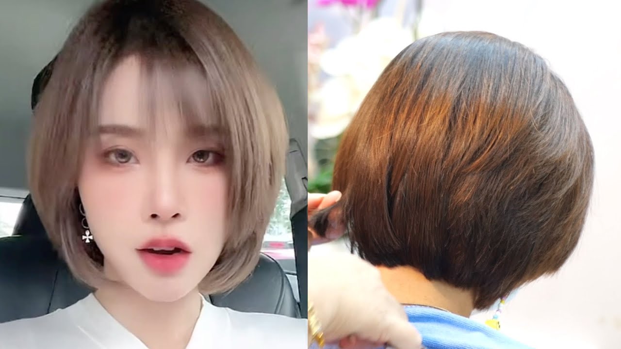 beautiful short haircut tutorial ตัดผมสั้น ทรงผมสั้น ซอยผมสั้น ทุยกลาง สวยงาม คนผมหนา
