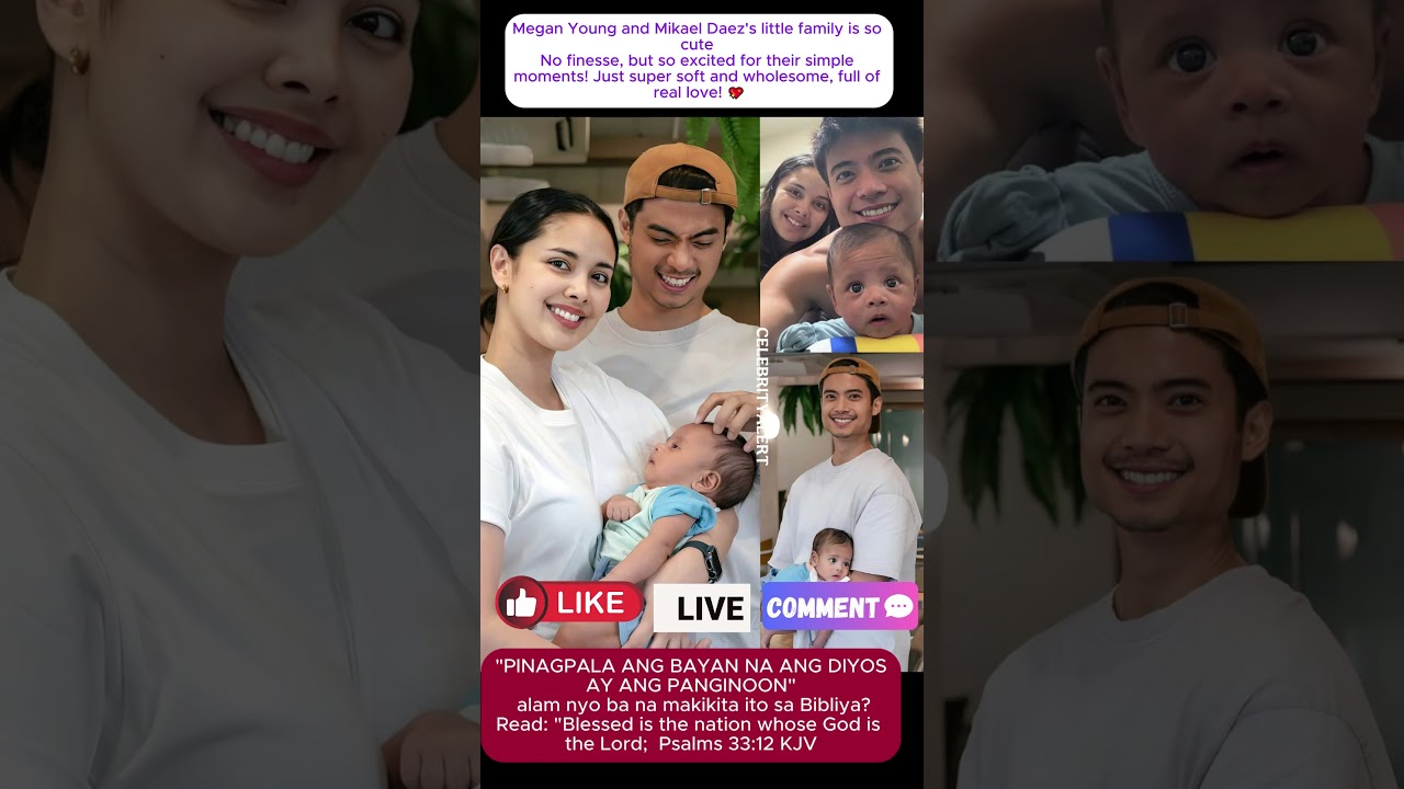 Megan Young and Mikael Daez's little family is so cute ✨🥰No finesse,  #viralvideo