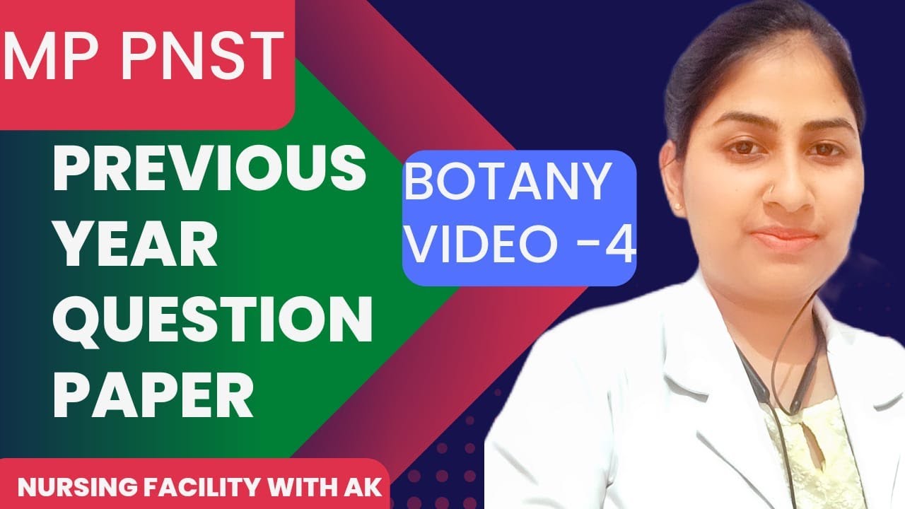 BOTANY VIDEO 4 PREVIOUS YEAR QUESTION PAPER 2019#mppnst