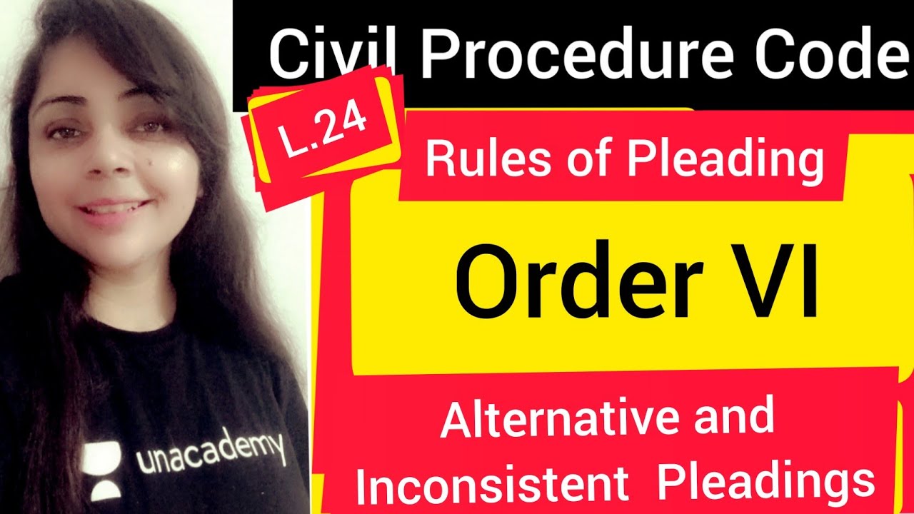 Alternative and Inconsistent Pleadings #alternativepleadings #inconsistentpleadings #cpclecture