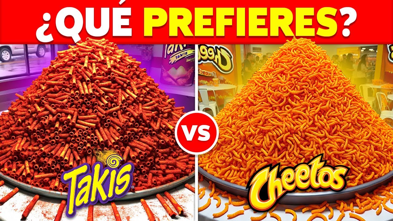 &iquest;Qu&eacute; PREFIERES? Edici&oacute;n COMIDA CHATARRA y SNACKS 🍔🍟🍕