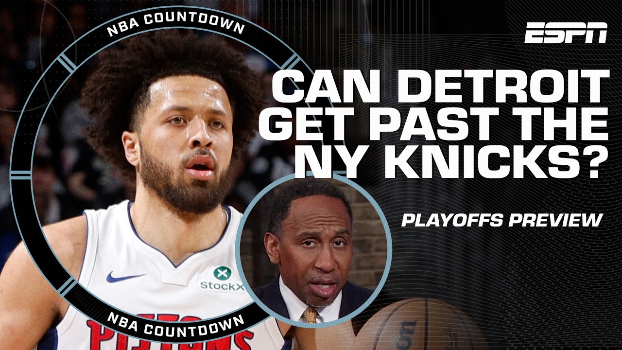 'Pistons SCARE the living hell out of me' - Stephen A. previews series vs. Knicks | NBA Countdown