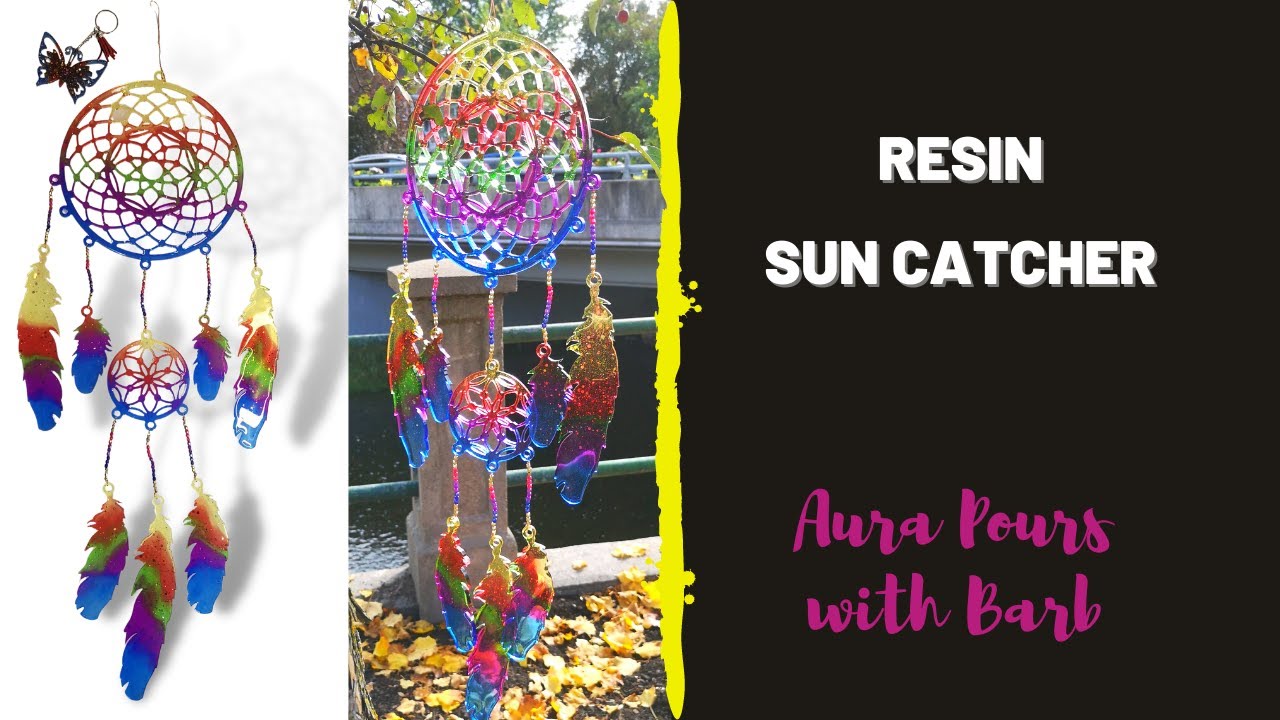 AURA 177 - Resin Suncatcher (Dreamcatcher?)