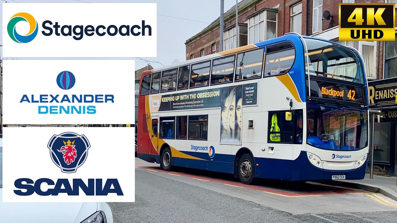 [Stagecoach: 42 Lancaster to Blackpool] Alexander Dennis Enviro400 Scania N230UD (15822/PX62CEA)