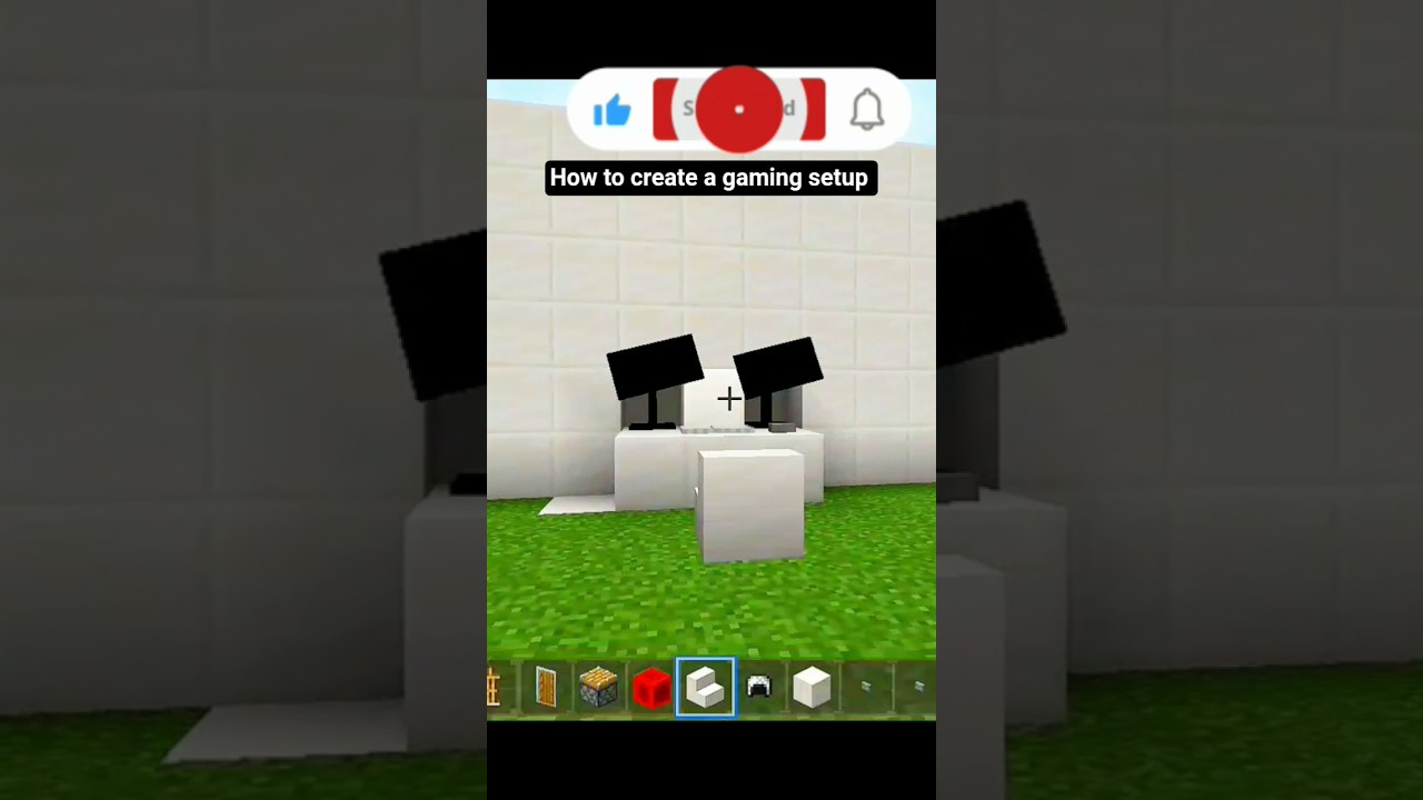 How to create a gaming setup in Minecraft 
