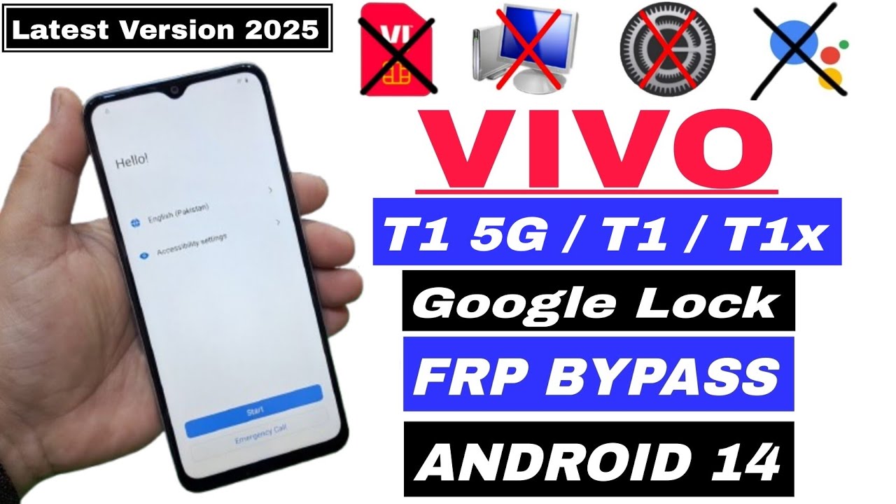 VIVO T1 5G FRP Bypass Latest Version | Settings Not Opening 2025 | VIVO T1 FRP Lock | VIVO T1 FRP