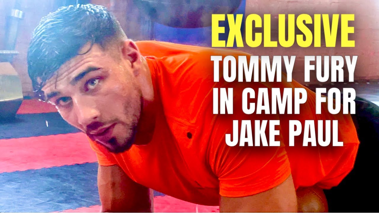 NEW!! EXCLUSIVE FOOTAGE OF TOMMY FURY IN CAMP TRAINING HARD FOR JAKE PAUL FIGHT