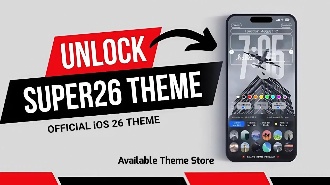 Unlock Super26 iOS 26 Hyperos Theme / Best HyperOS theme / Available Theme Store 
