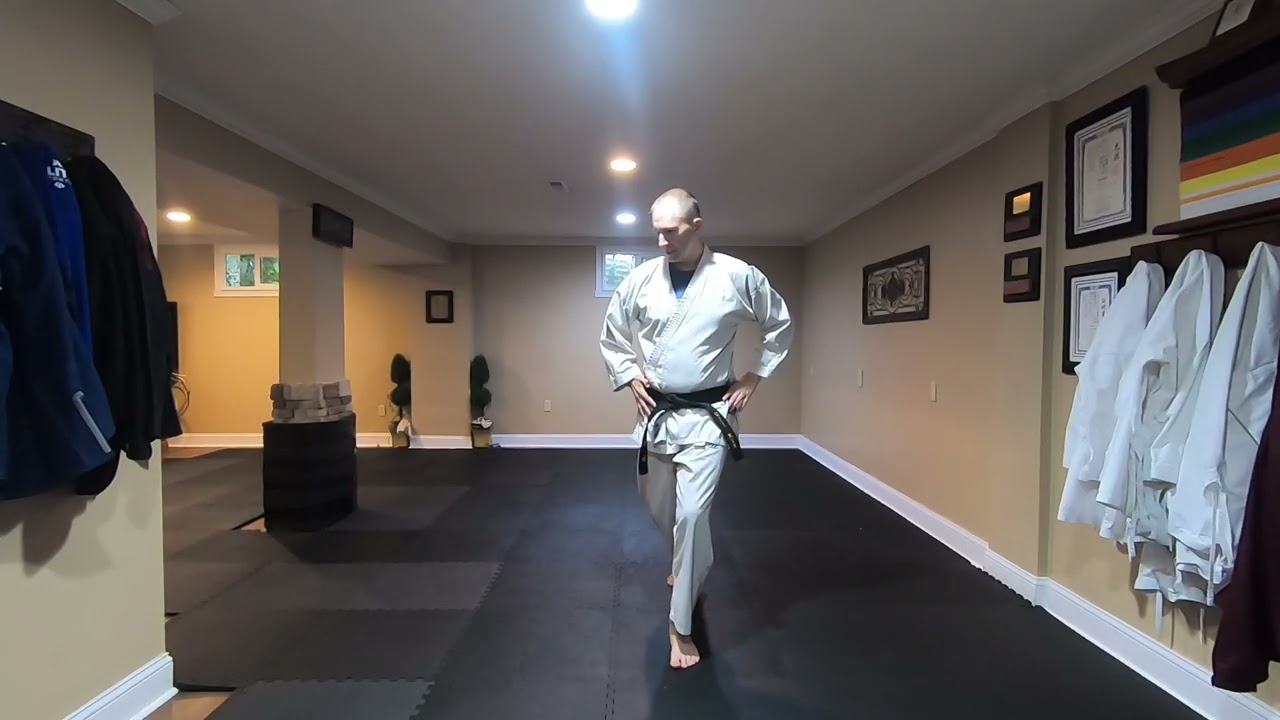 How to Turn (Mawate) in Zenkutsu Dachi | Shotokan Karate Basics
