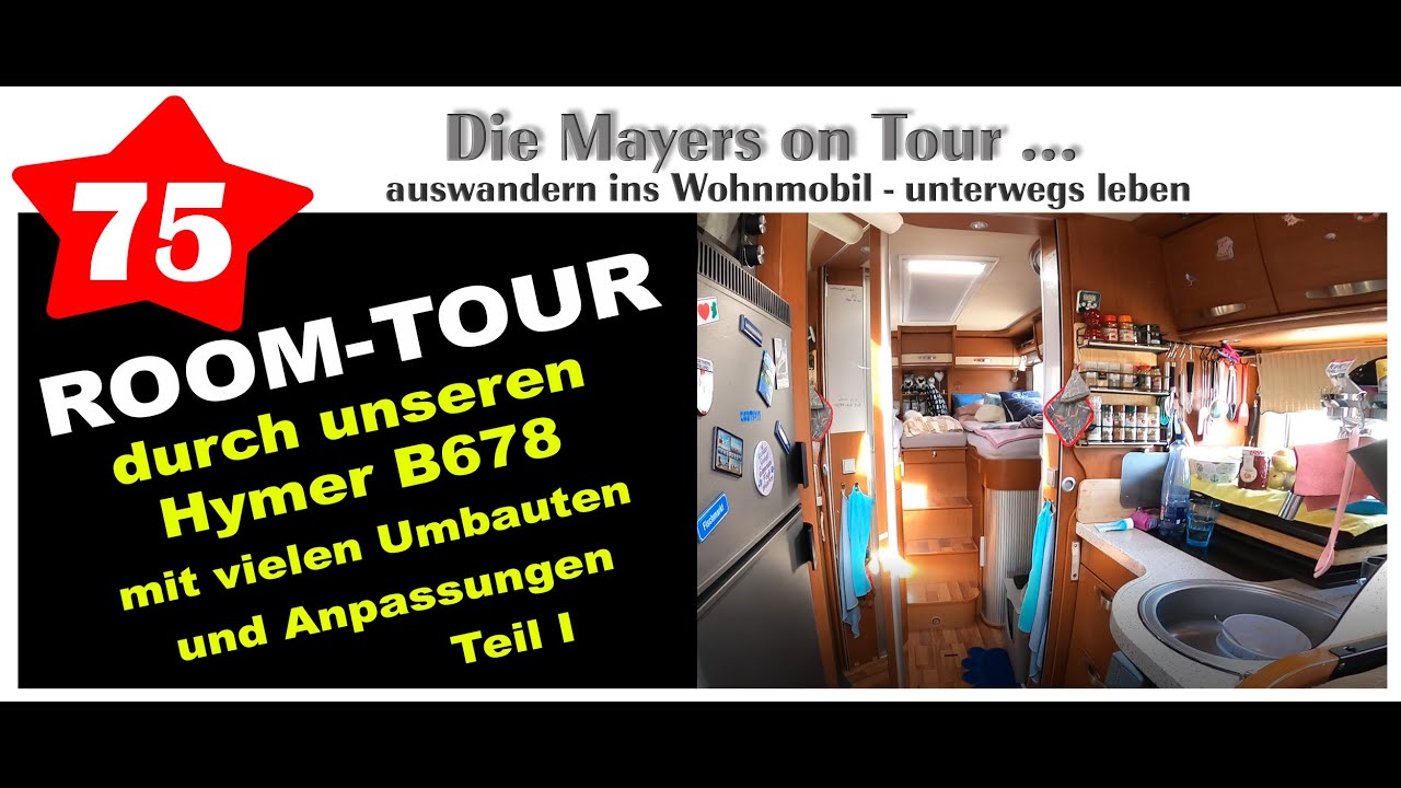 Video Nr. 75: ROOM-TOUR durch unser Wohnmobil mit Katze Teil 1 - Innenraum