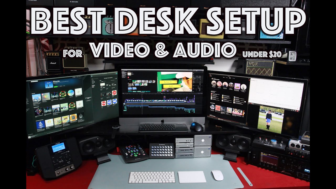 Best Dream Video & Music Editing Desk Setup 2021 / less than $20 / Timelapse / eProject G1