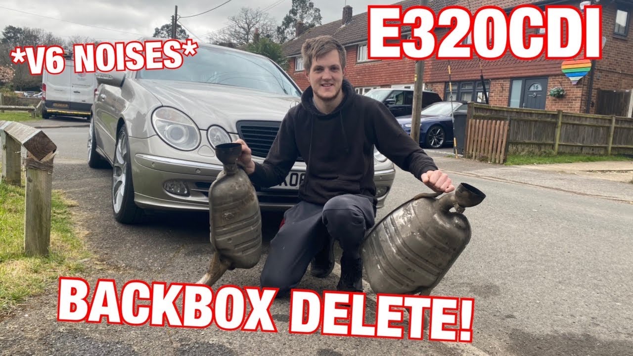 MUFFLER DELETE! E320CDI *V6 NOISE*