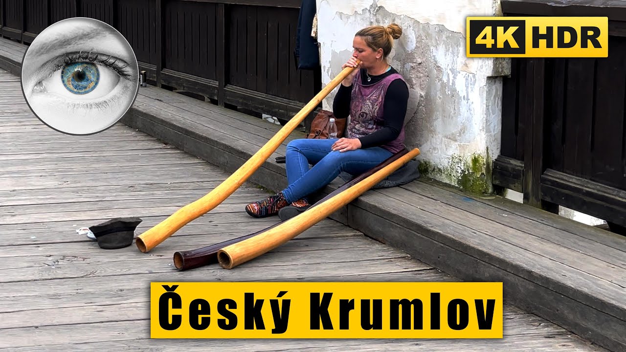 Český Krumlov walking tour 4k 🇨🇿 Czech Republic HDR ASMR