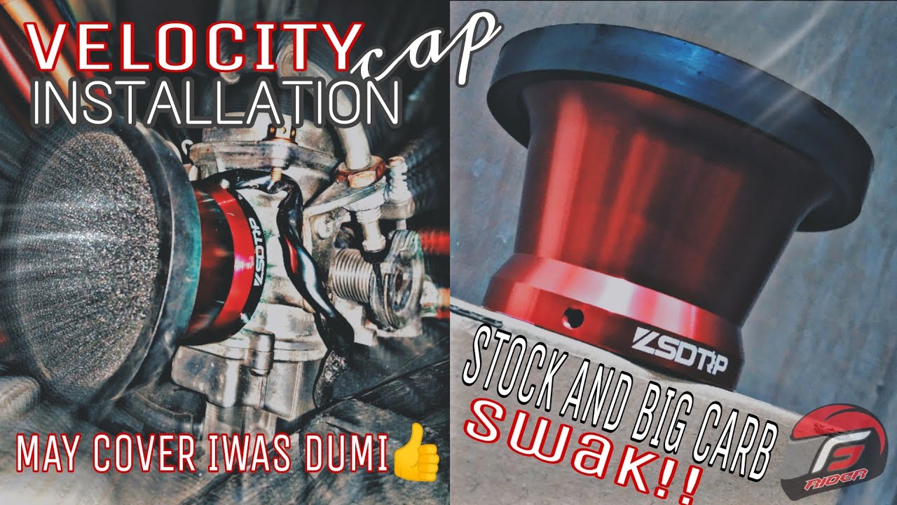 INSTALLING VELOCITY CAP W/ COVER(STOCK CARB) HONDA BEAT CARB or OTHER BIG CARB