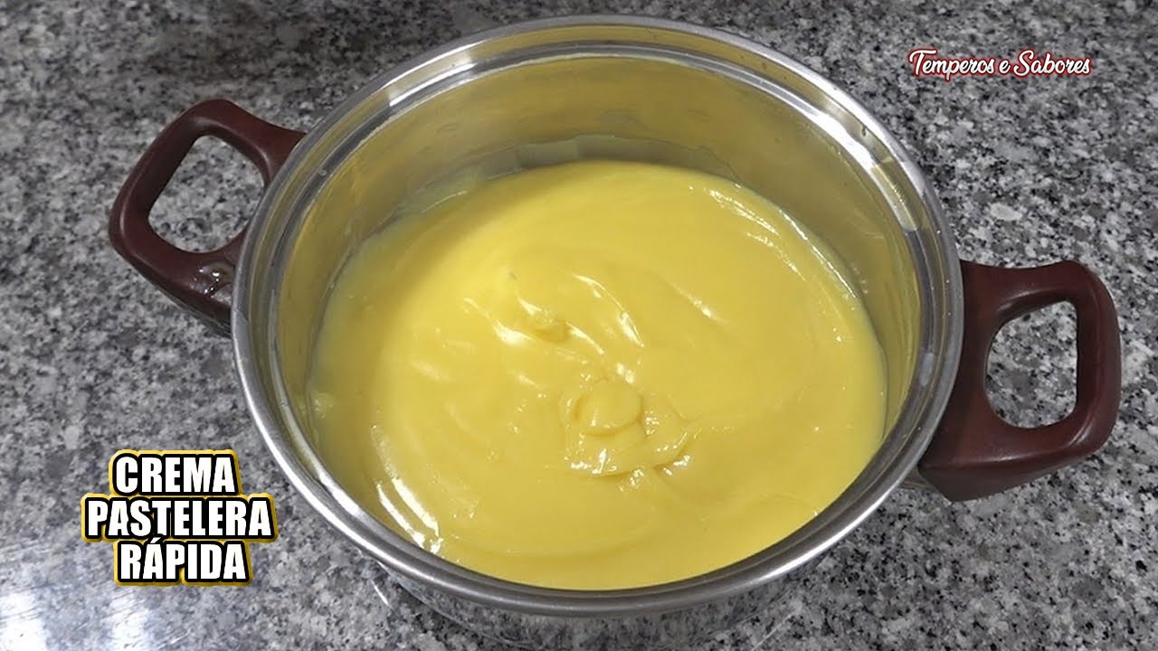 CREMA PASTELERA RÁPIDA CON UN TOQUE DE LIMÓN RIQUISIMA