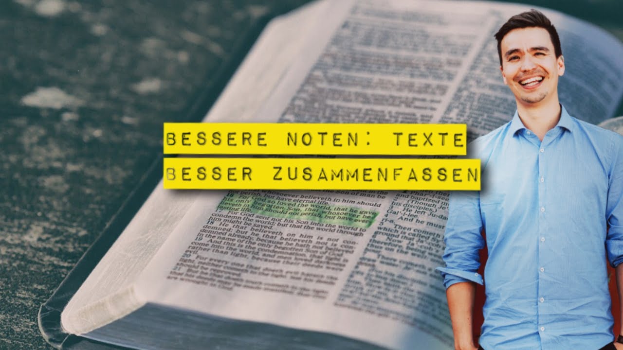 Bessere Noten: Texte besser zusammenfassen