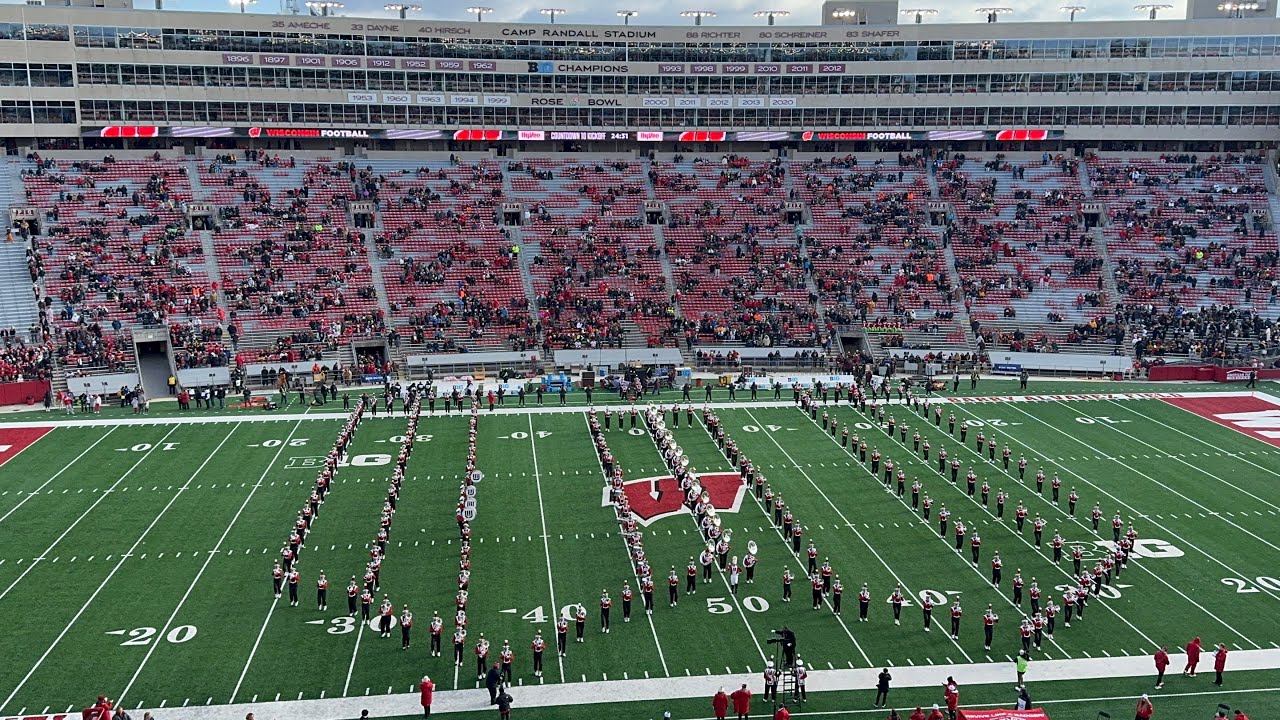 University of Wisconsin Marching Band: Run-On and Pregame: 11/29/24