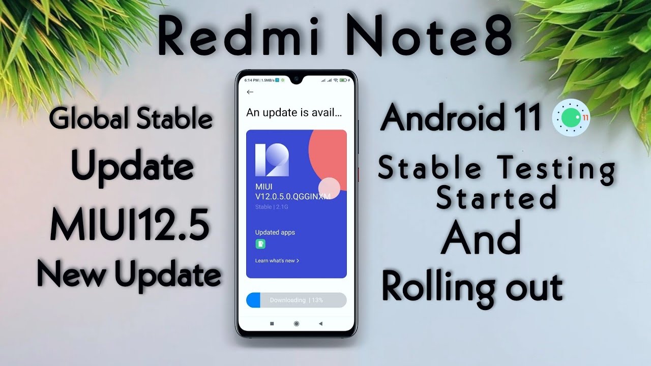REDMI NOTE 8  /Pro MIUI 12.5. STABLE UPDATE | Redmi Note 8 MIUI 12.5 Internal Stable Testing started