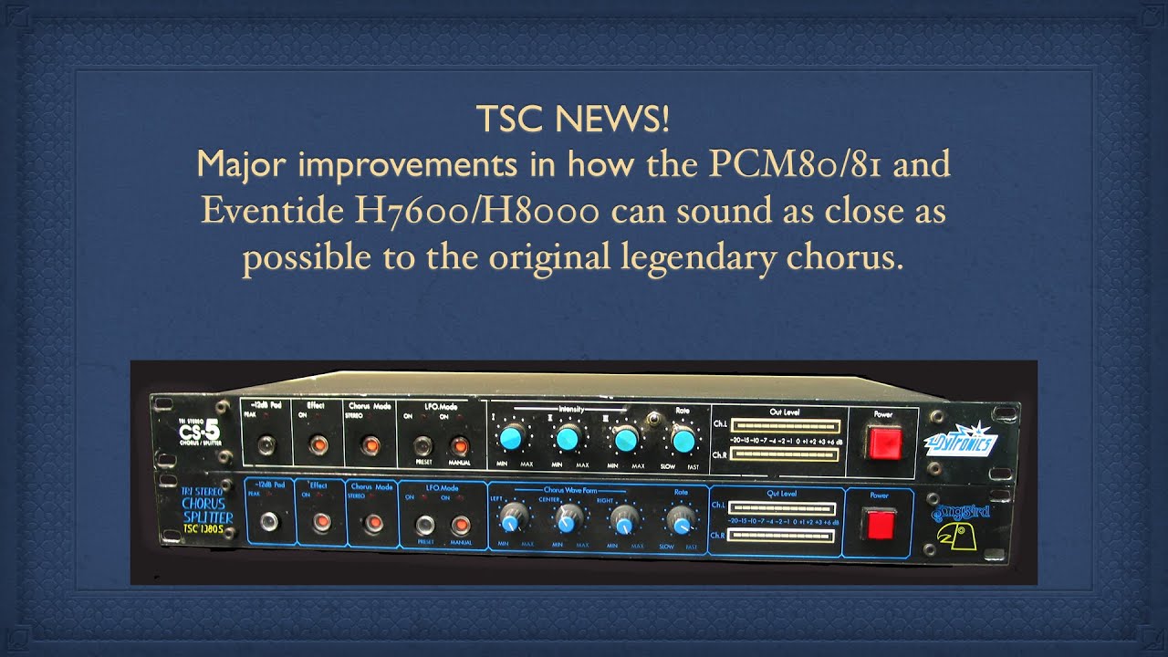 TSC News on Lexicon PCM80/81 & Eventide H7600/H8000FW