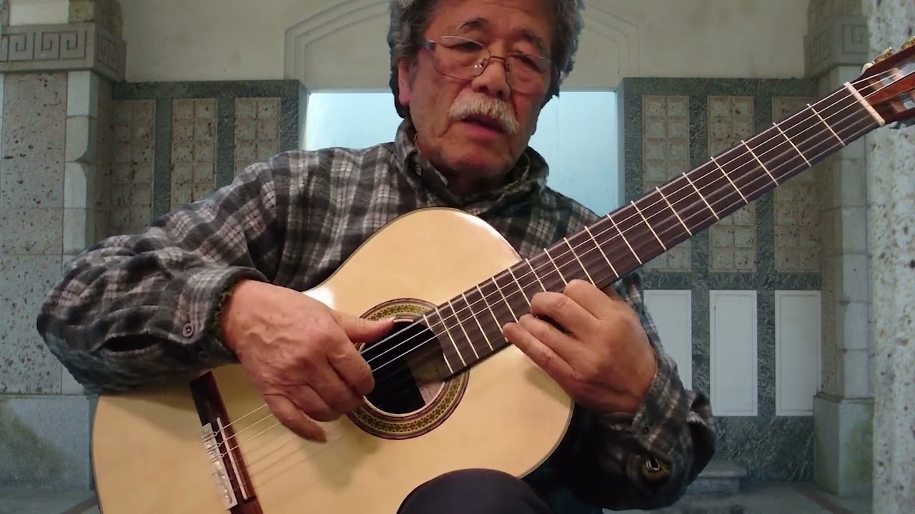 117 Tabei Guitar The Moon over the Ruined Castel 荒城の月