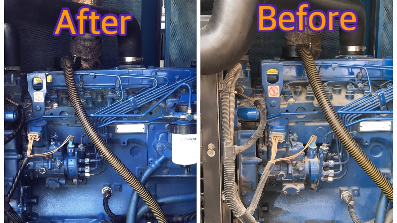 Diesel Generator Maintenance|Change oil filters fuel filters #Perkins1106A-70TAG |Genset Tech