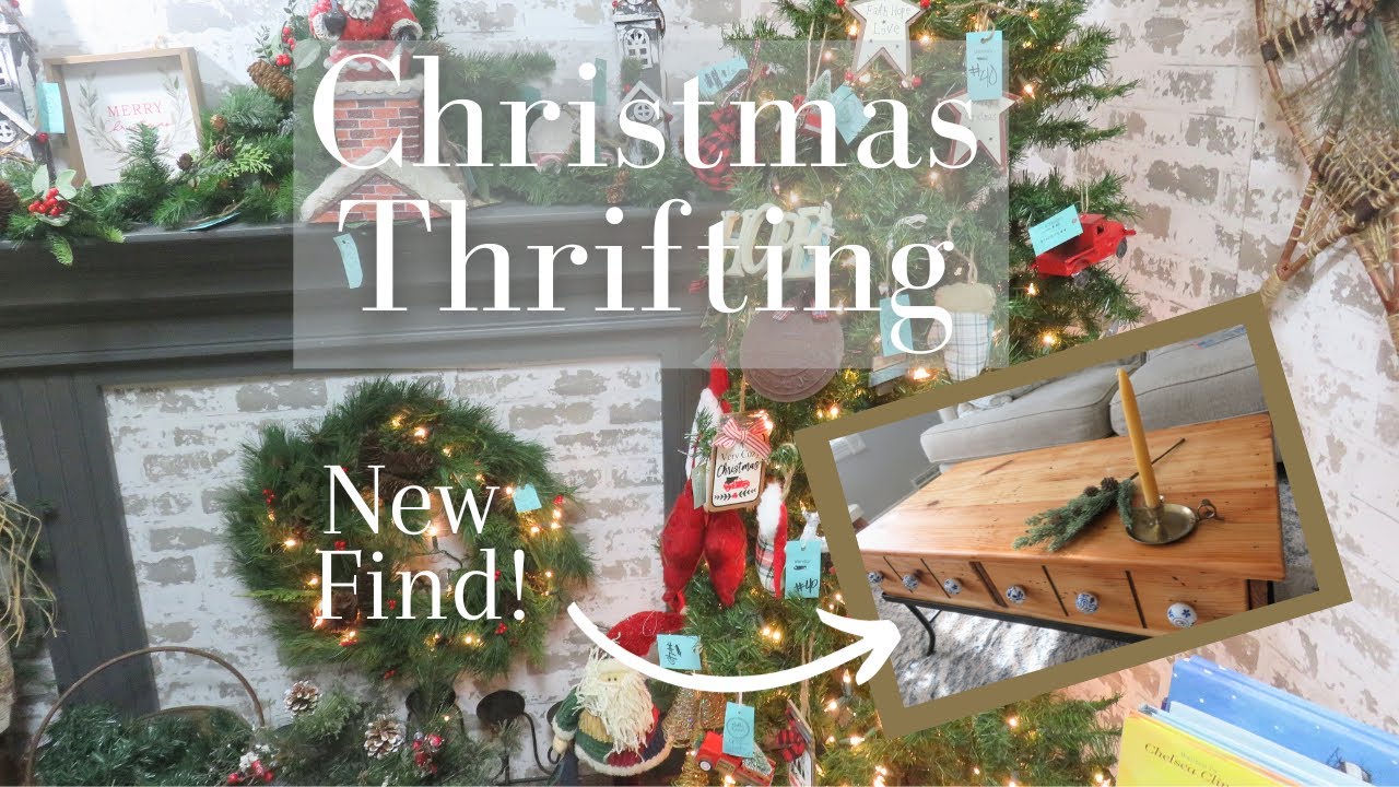 CHRISTMAS INSPIRED THRIFTING & ANTIQUING | Finding a unique large piece!