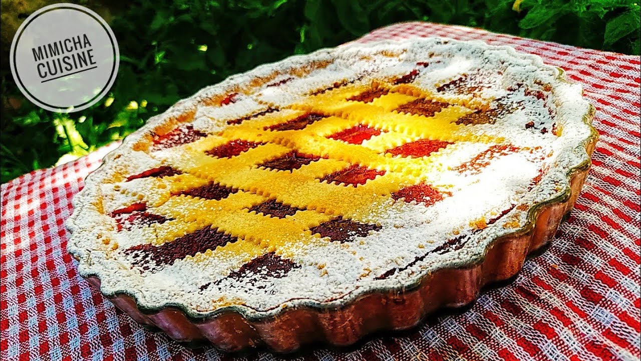كروستاتا أو باستا فلورا..فطيرة المربى سهلة ولذييييذة جدا بعجينة هشة وناجحة 100%