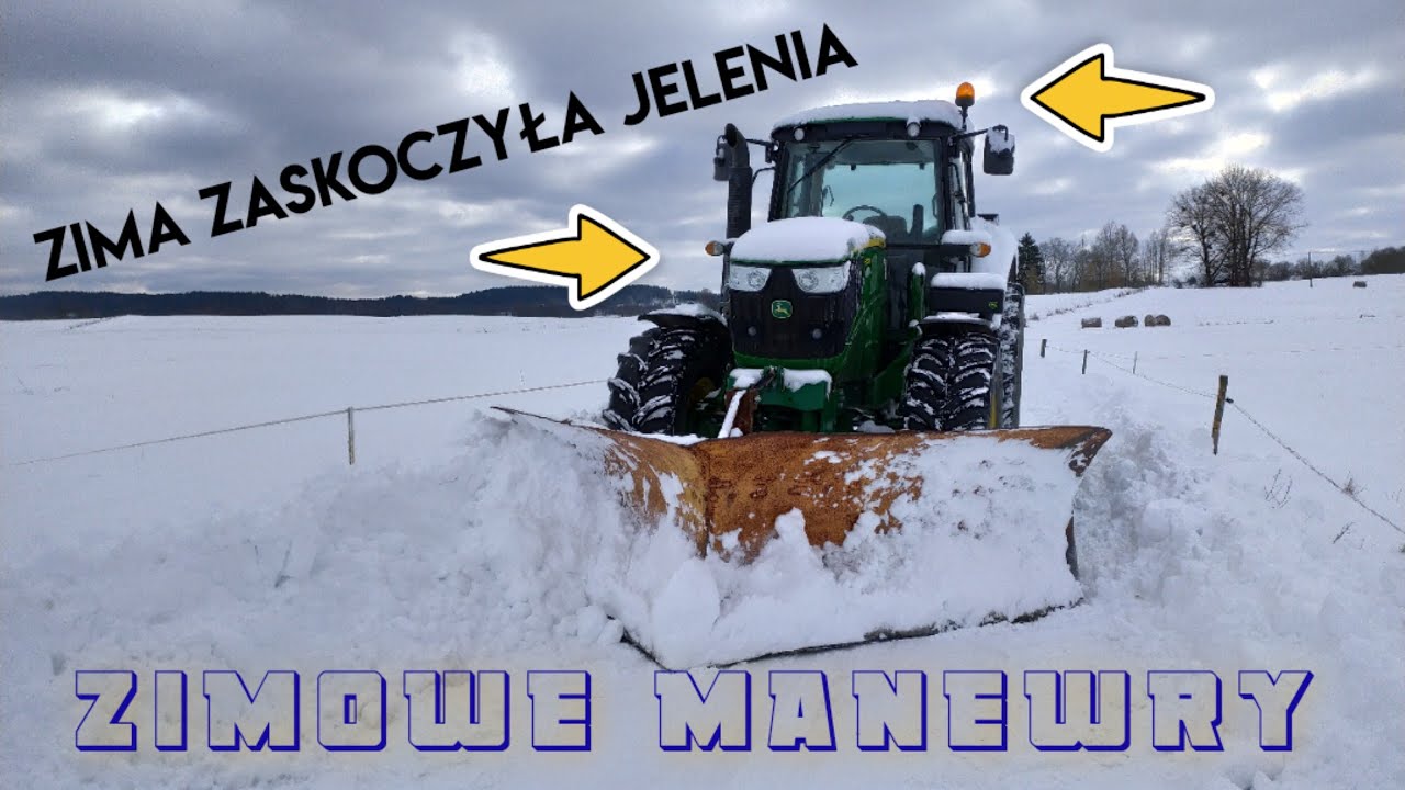 ❄Pług śnieżny❄John w Akcji❄Zima na Mazurach❄