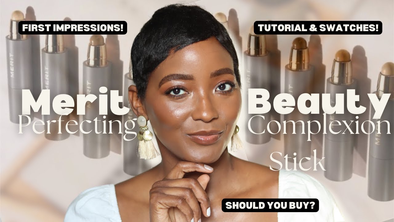 MERIT BEAUTY THE MINIMALIST PERFECTING COMPLEXION STICK | FIRST IMPRESSIONS, TUTORIAL & SWATCHES
