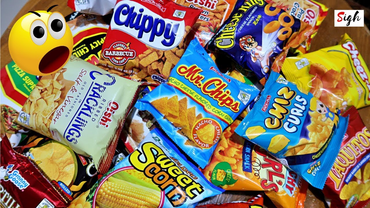 FILIPINO Junk Foods ( 36 Old + New Brands of Pinoy Chichirya)