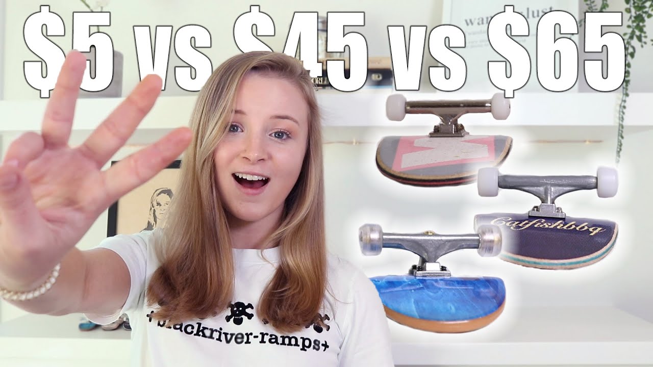 COMPARING $5 vs. $40 vs. $65 FINGERBOARD TRUCKS | Blackriver, Dynamic, and Tech Deck Trucks!
