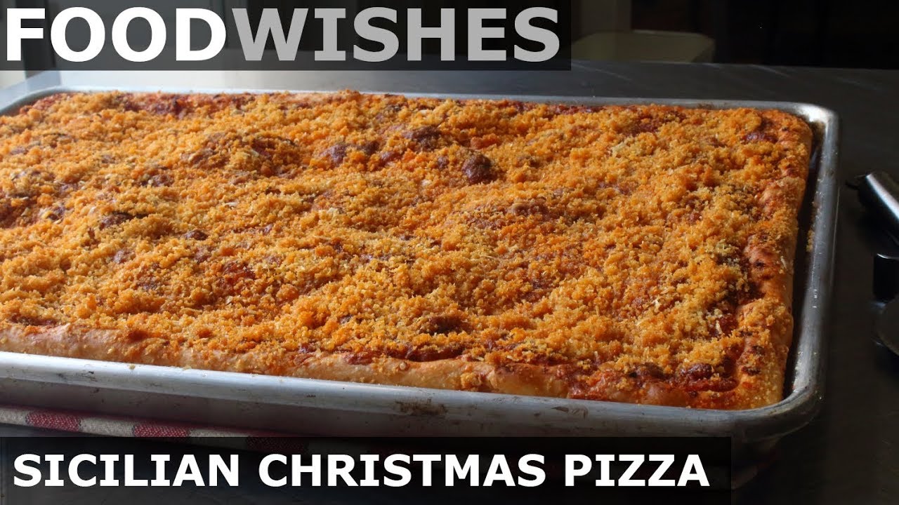 Sicilian Christmas Pizza (Sfincione) - Food Wishes