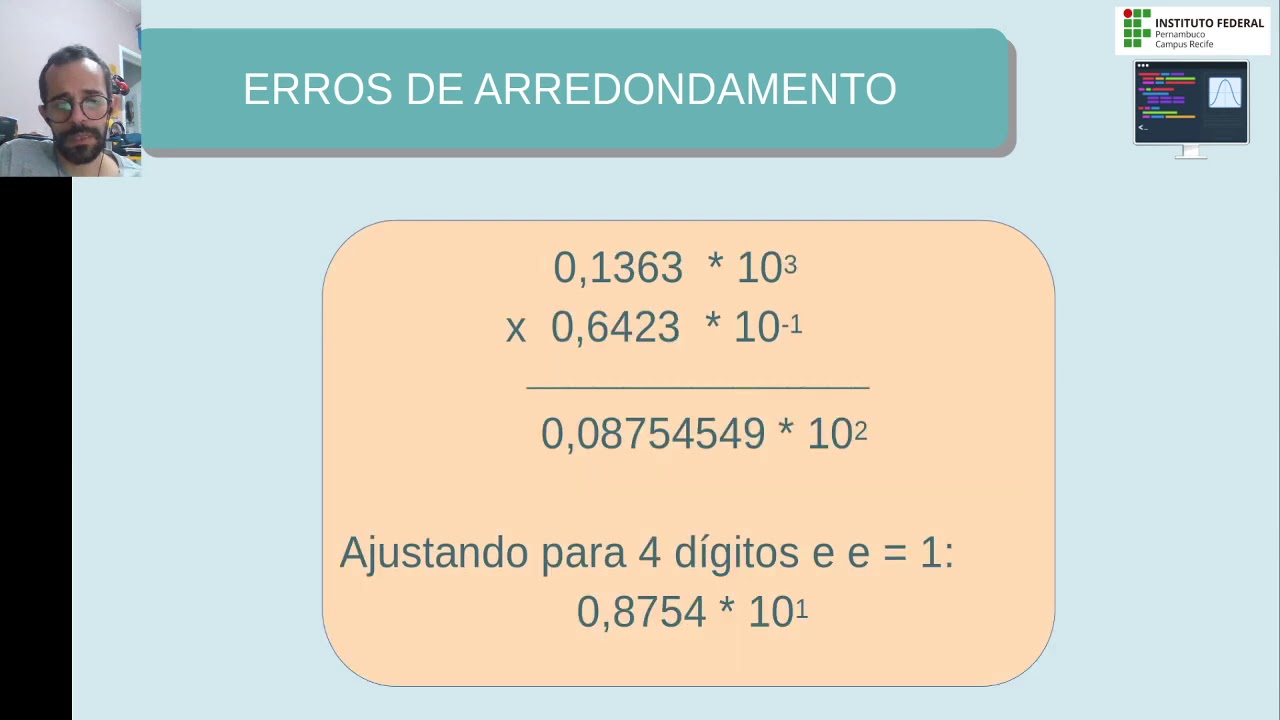 Aula:  Erros de arredondamento - parte 2
