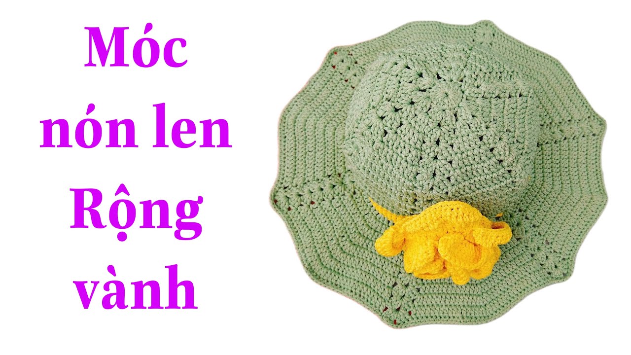 móc nón len rộng vành cho nữ - #moclen #mocnonlen